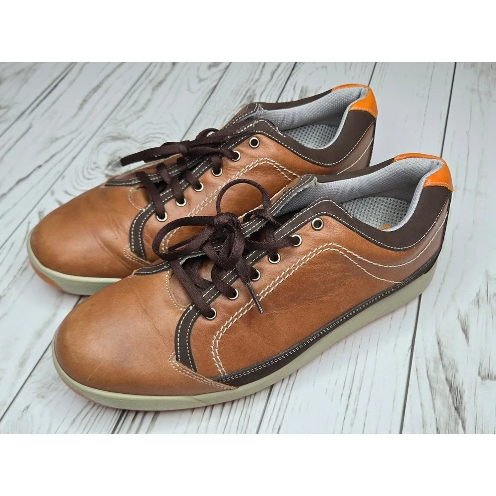 FootJoy Contour Casual Spikeless Brown Leather Golf‎ Men Size 9 M